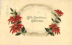 With Christmas Greetings Postcard Postcard