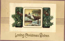 Loving Christmas Wishes Postcard Postcard