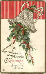 A Merrie Merrie Christmas Postcard