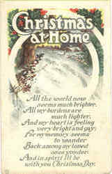 Christmas at Home Postcard Postcard