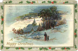 A Happy Christmas Postcard