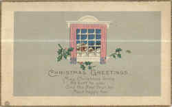 Christmas Greetings Postcard