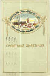 Christmas Greetings Postcard