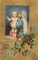 Madonna and Child Madonna & Child Postcard Postcard