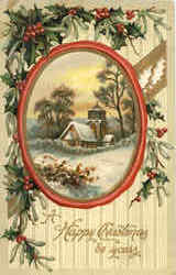 A Happy Christmas be Yours Postcard