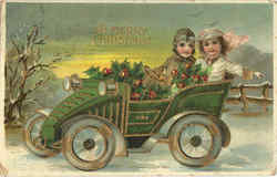 A Merry Christmas Postcard Postcard