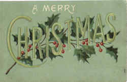 A Merry Christmas Postcard