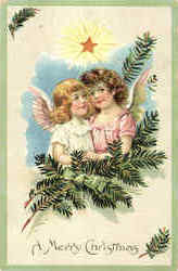 A Merry Christmas Postcard Postcard