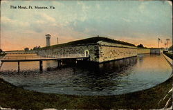 Fort Monroe, The Moat Postcard