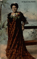 Hawaiian Lady Honolulu, HI Postcard Postcard