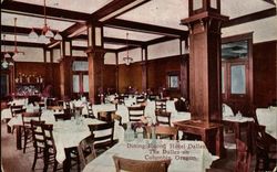 Dining room, Hotel Dalles Postcard