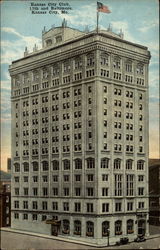 Kansas City Club, 13th and Baltimore Missouri Postcard Postcard