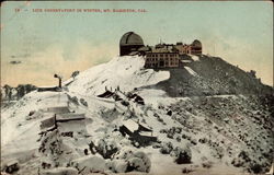 Lick Observatory in Winter Postcard