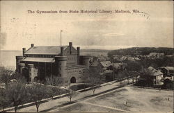 The Gymnasium from State Historical Library Madison, WI Postcard Postcard