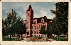 University of Montana, Main Building Missoula, MT Postcard Postcard