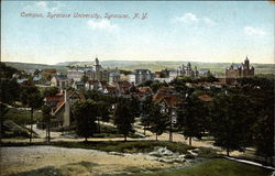 Campus, Syracuse University Postcard