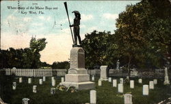 Where Many of the Maine Boys Rest Postcard