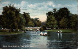 Canal scnen, Belle Isle Park Postcard