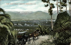 View from Smiley Heights Redlands, CA Postcard Postcard