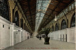 Interior view of the Nave, Ferry Building Postcard