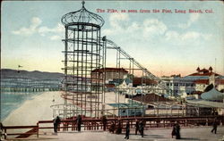 The Pike, as seen from the Pier Long Beach, CA Postcard Postcard