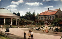 Children's playground at Golden Gate Park Postcard