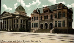 Court House and Hall of Records Postcard