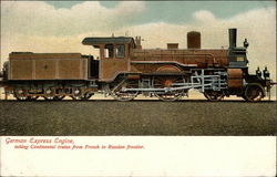 German express engine Postcard