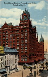 Broad Street Station, Pennsylvania R. R Postcard