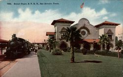 Sunset Depot, SPRR San Antonio, TX Postcard Postcard