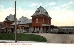 Railroad Station New Britain, CT Postcard Postcard