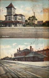 Train depots Wichita, KS Postcard Postcard