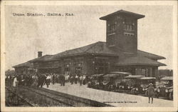 Union Station Salina, KS Postcard Postcard