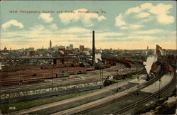 West Philadelphia Station and Yards Pennsylvania Postcard Postcard