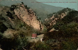 Entrance to Alum Rock Canyon Postcard