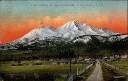 Sunrise, Shasta Route S.P.R.R Mount Shasta, CA Postcard Postcard