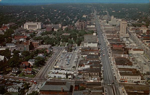 Aerial view of downtown Kansas City