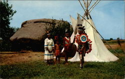 Indians at Pipestone National Monument Postcard