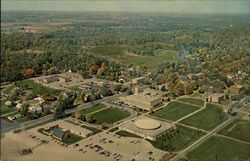 Aerial view of Goshen College Indiana Cuba Postcard Postcard