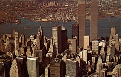 Lower Manhattan and the Financial District New York, NY Postcard Postcard