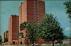 Twin Towers Residence Hall Marshall University Postcard