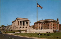 Worcester Auditorium and Worcester Boys' Club Massachusetts Postcard Postcard