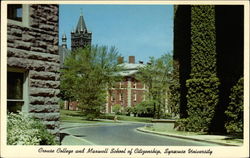 Crouse College and Maxwell School of Citizenship, Syracuse University Postcard