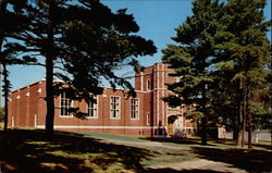 Russell Hall, Gorham State Teachers College Postcard