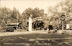 Entrance Fountain of Youth St. Augustine, FL Postcard Postcard