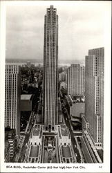 RCA Building, Rockefeller Center (853 feet high) Postcard