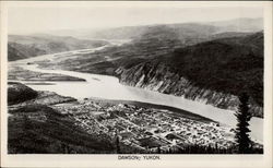 Panorama of Dawson, Yukon Postcard