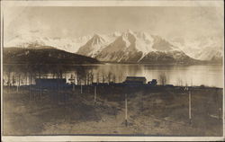 View of snow-capped mountains Postcard