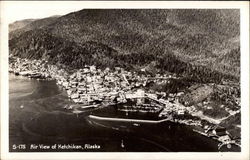 Air view of Ketchikan Postcard