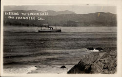 Entering the Golden Gate Postcard